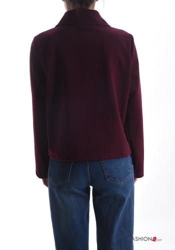 Wool Mix Jacket with buttons with pockets - ph 2