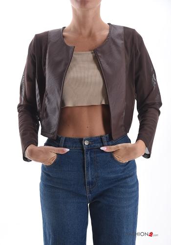 faux leather Bolero - ph 1
