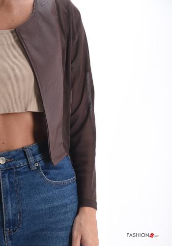 faux leather Bolero - ph 4