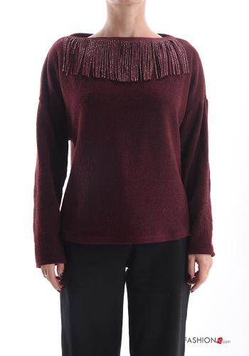 Wool Mix Tunic with rhinestones - ph 1