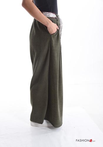 Cotton Trousers with belt with pockets - ph 3
