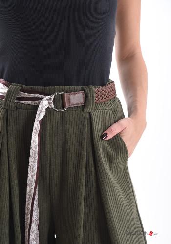 Cotton Trousers with belt with pockets - ph 4