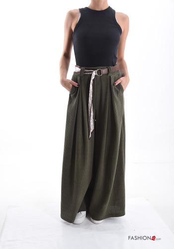 Cotton Trousers with belt with pockets - ph 5