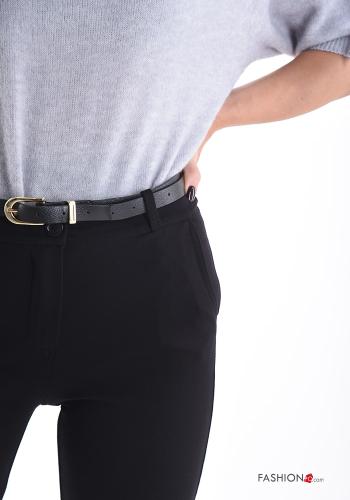Trousers with belt with buttons with zip with pockets - ph 4