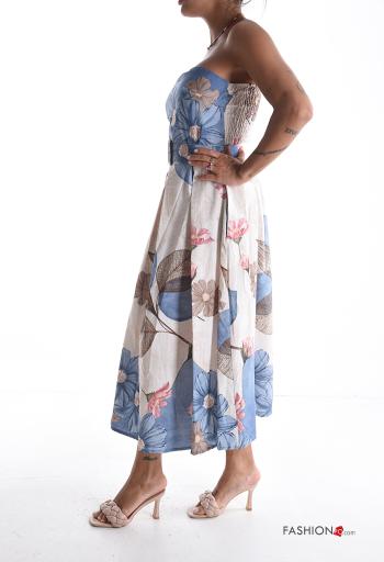 Vestido de camisa em Algodão com cinto - ph 3