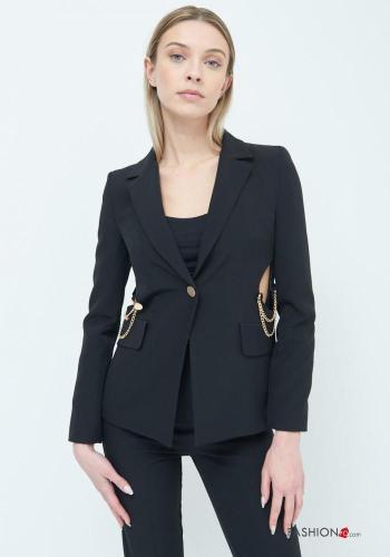 Blazer with buttons with chain