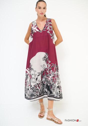 Bedrucktes Kleid aus Baumwolle