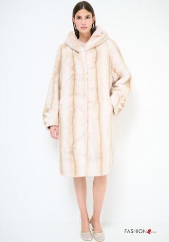 Manteau fourrure synthétique