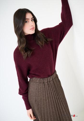 Camisola em Lã mista manga comprida com gola subida - ph 1