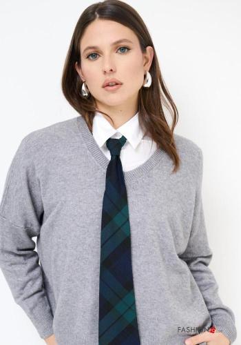 Maglione maniche lunghe scollo a V