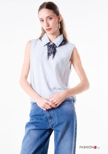 Top de Algodón sin mangas con cuello - ph 1