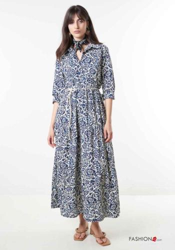 Floral Cotton Dress with sash