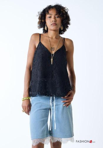 Top encaje Estampado Floral con cuello en v - ph 1