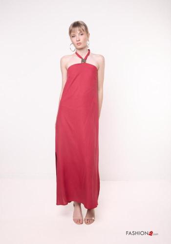 Vestido em Linho costas abertas