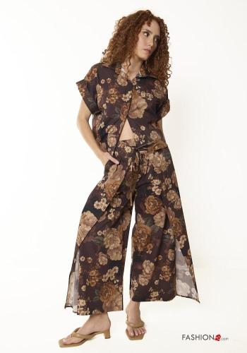 Floral Cotton Trousers - ph 1