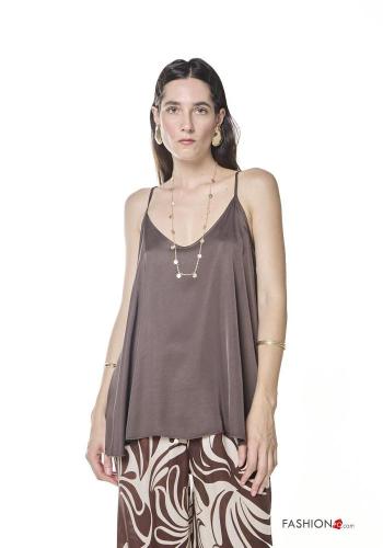 backless Tank-Top with v-neck