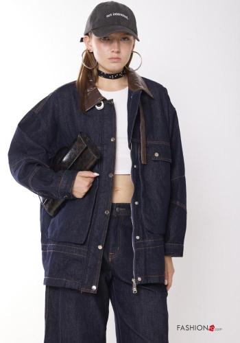 Cotton Jacket with buttons with pockets
