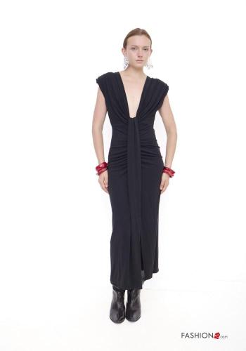 Dress with v-neck with split - ph 1