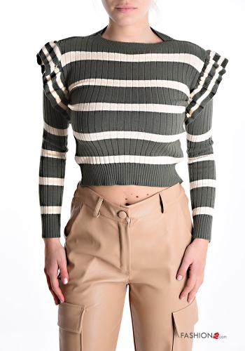 Striped Ribbed mini Sweater