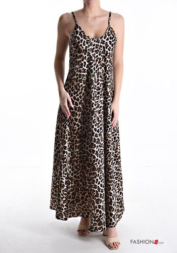 Animal print sleeveless long Dress - ph 1