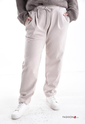 Calças de treino com bolsos com elástico - ph 1