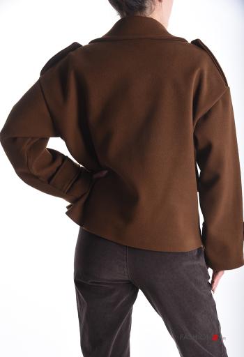 lange ärmel Mantel mit Knöpfen mit Futter - ph 2