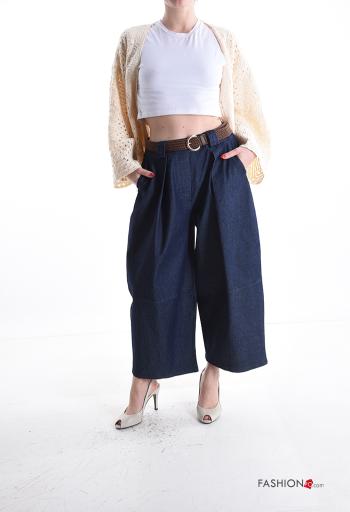 Jeans en Coton avec ceinture avec poches - ph 5