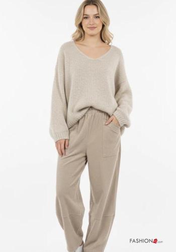 long sleeve Sweater with v-neck