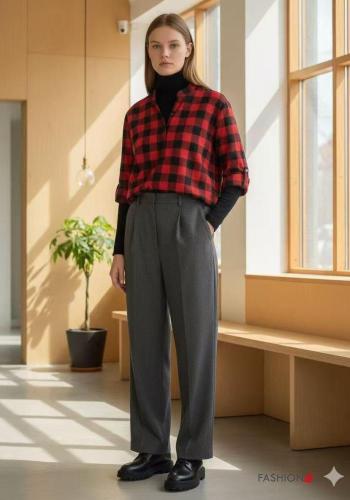 Blusa Estampado Vichy con botones - ph 1