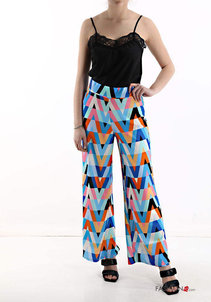 Chevron print Trousers | P14220012570 | EN