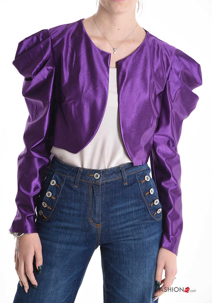 satin puff sleeve Bolero P196220060178 EN