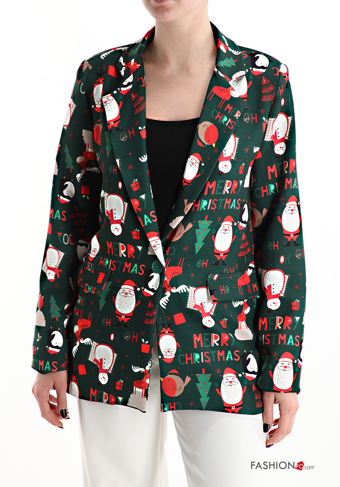  Christmas Blazer with buttons