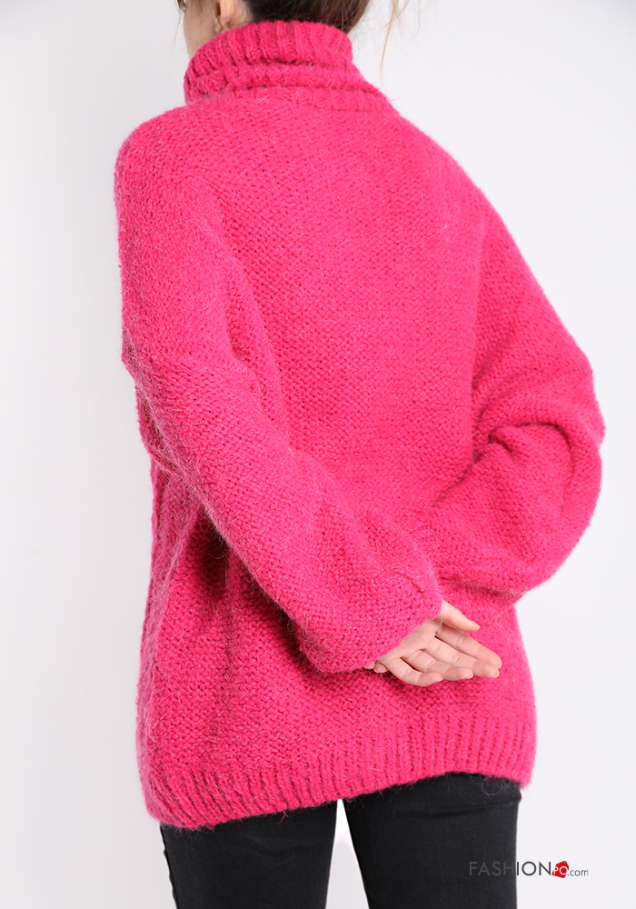 Maglione in Mohair a collo alto | P22210087314 | IT