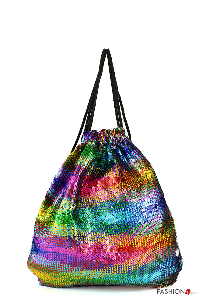  Multicoloured Backpack with sequins