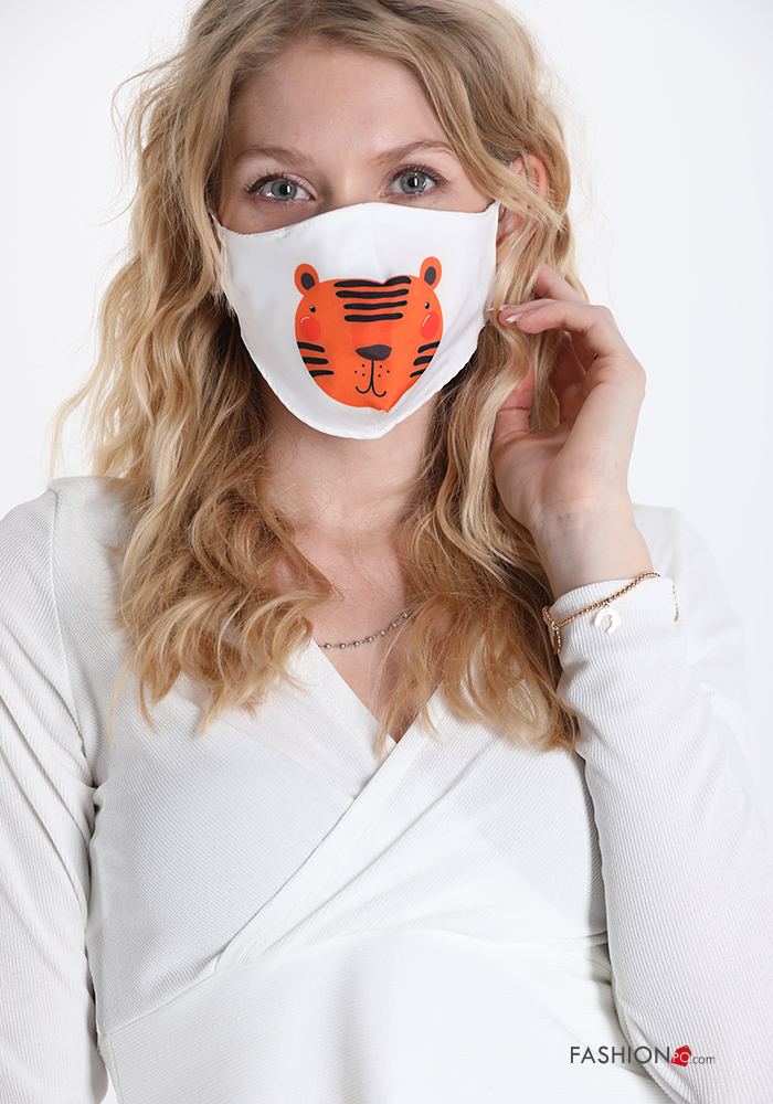 Face mask in Cotton Printed pattern