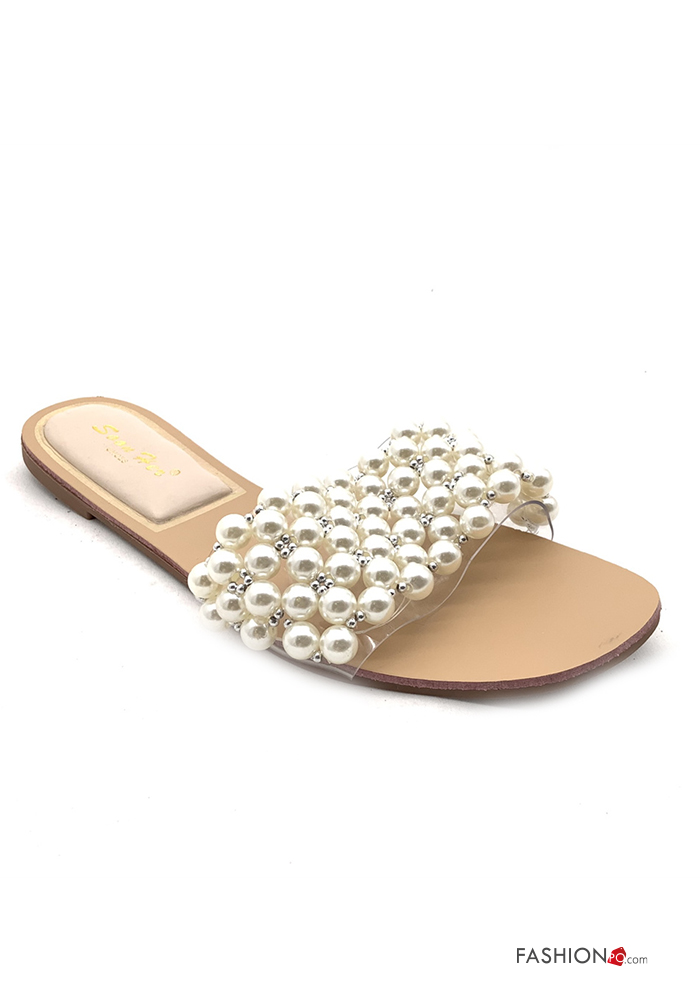  Sandali con perle 