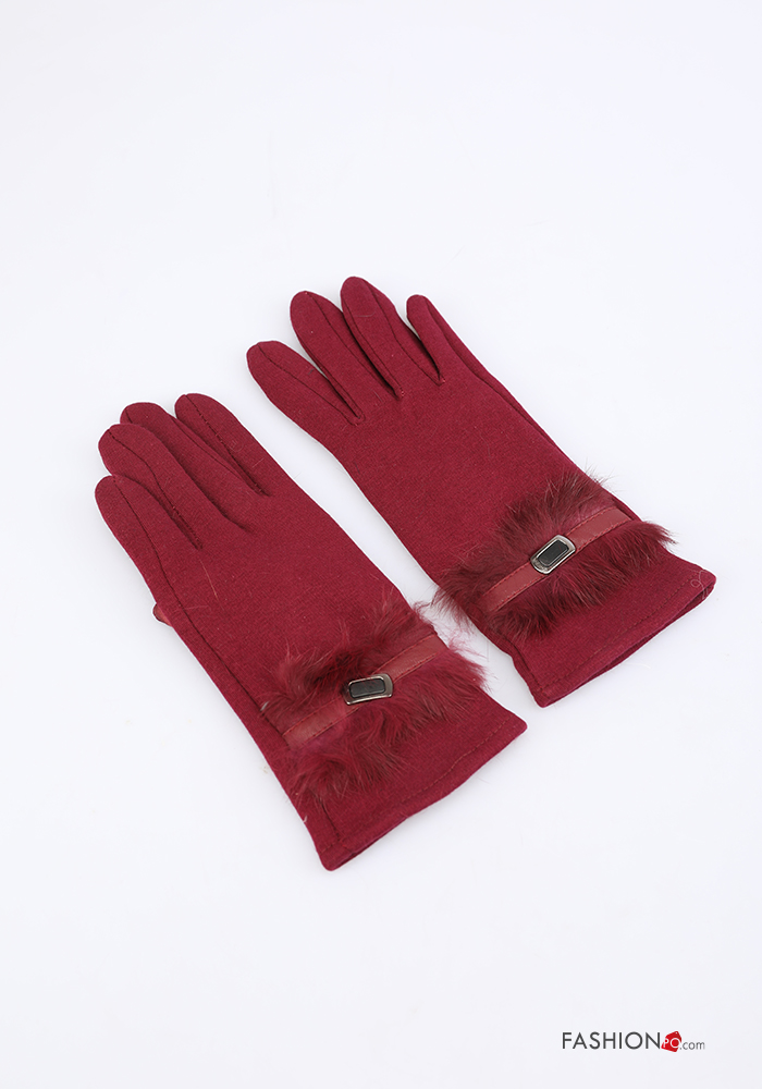 Blausky 1 Paar Damen Lange Tüll Handschuhe,Spitze Transparente Handschuhe,Retro Partyhandschuhe,Braut Gloves Ellbogenlänge 20er Jahre Accessoires für Tee Party Abend Halloween Hochzeit,Rot