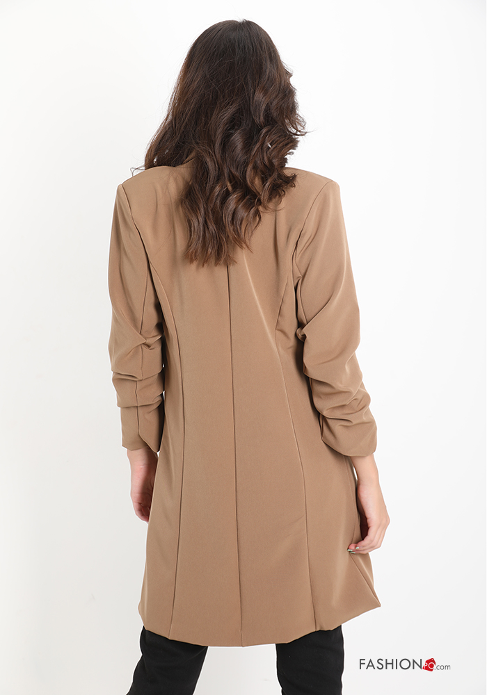 taupe duster coat
