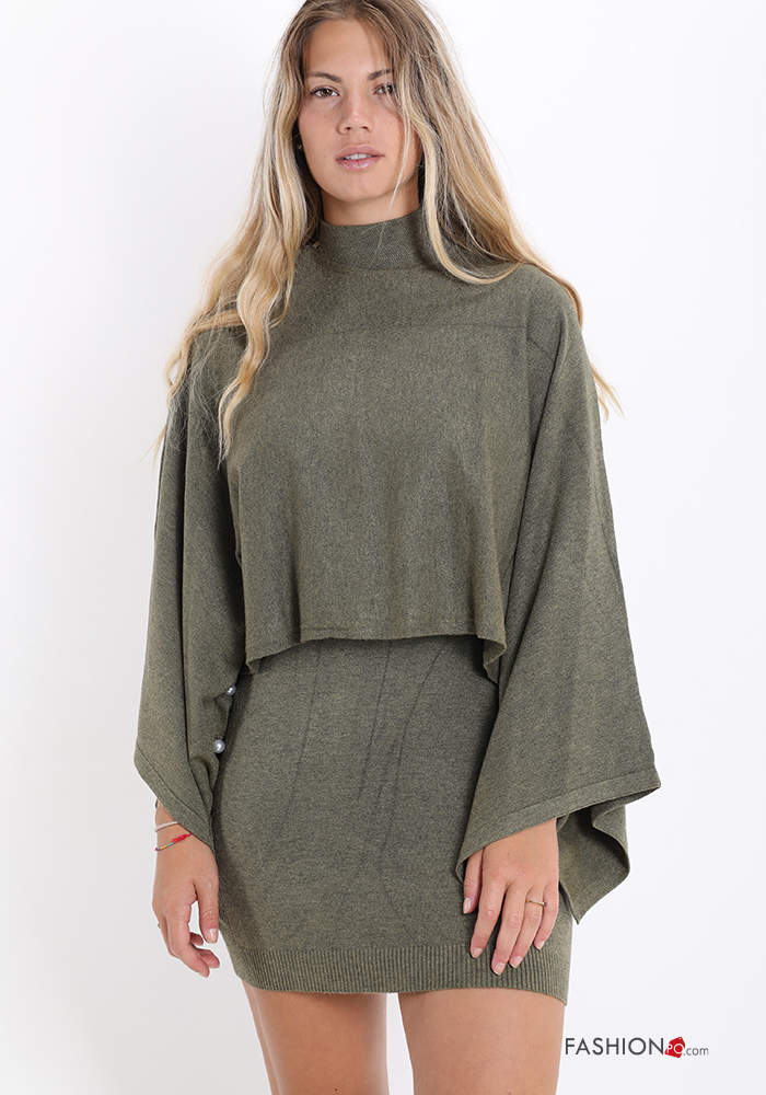 turtleneck with pearls