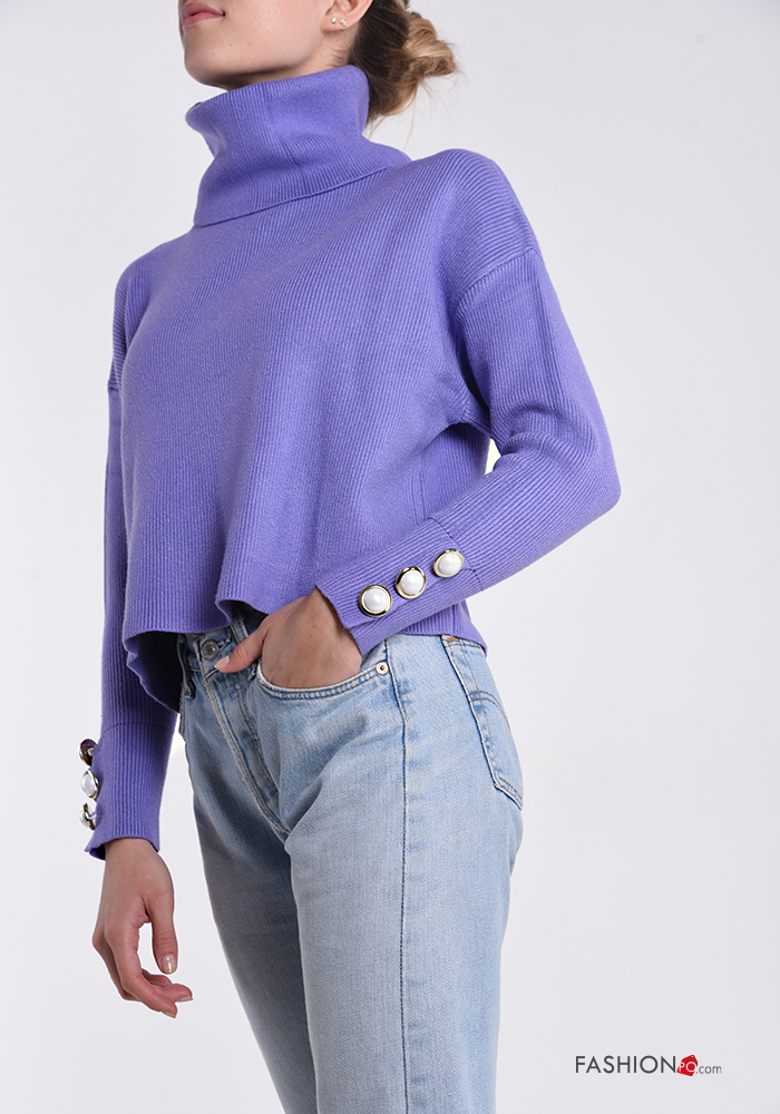  turtleneck Sweater with buttons