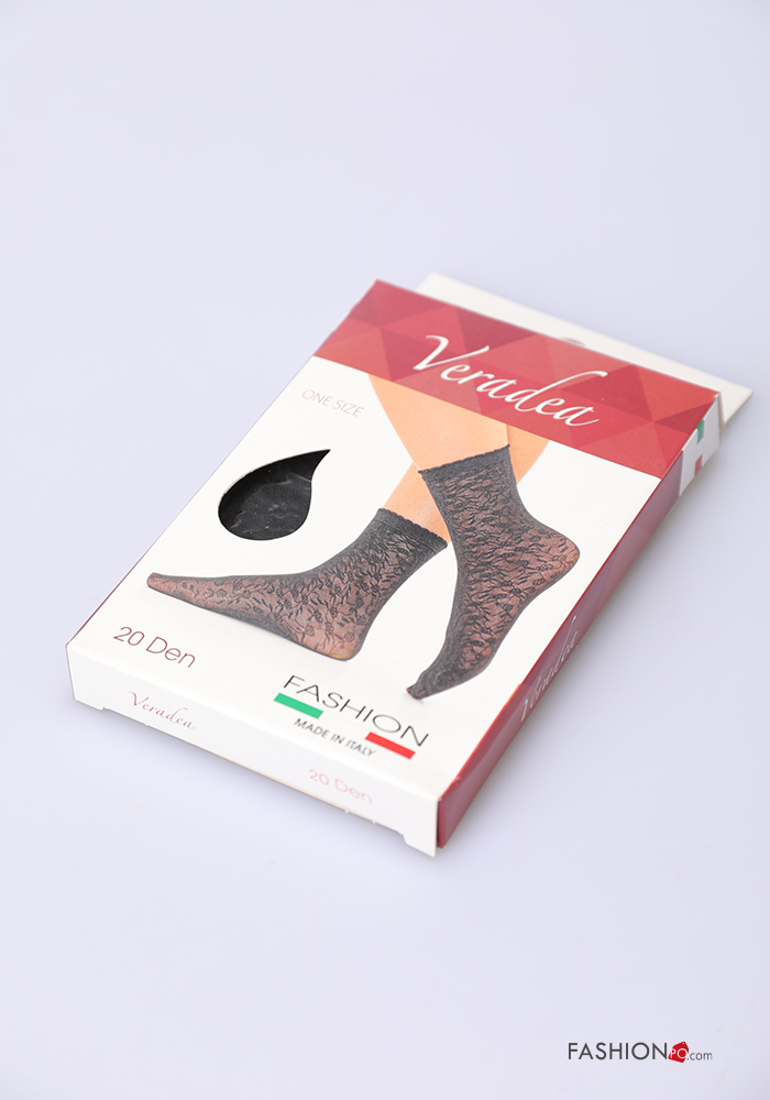 Floral print Cotton Sheer Socks