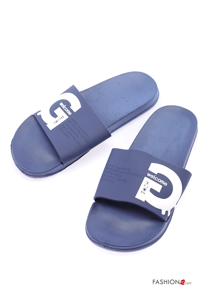 Set 36 pairs Lettering print Slide Sandals 