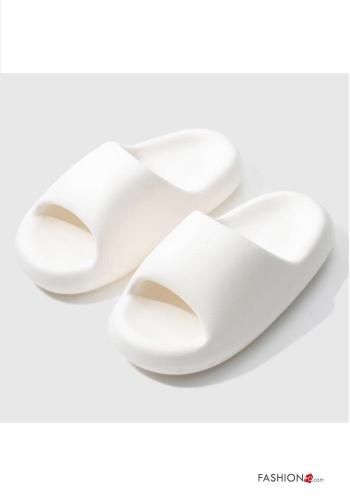  Casual Slide Sandals  White