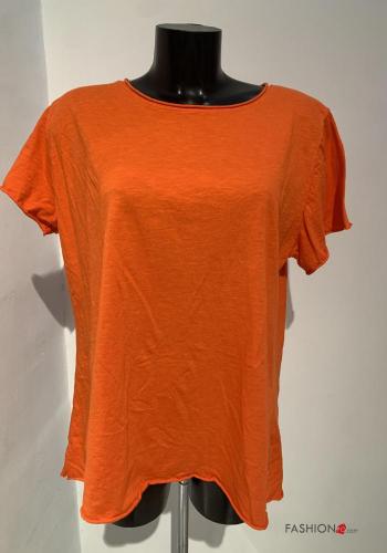  Cotton T-shirt  Orange