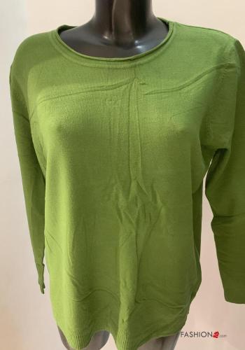  Casual Sweater  Light Olive-beige