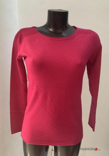  Casual Long sleeved top  Cherry