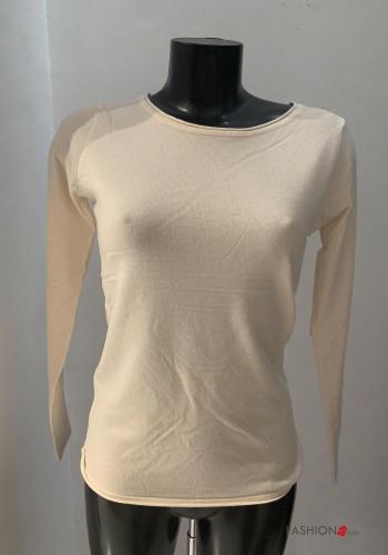  Casual Long sleeved top  Ivory