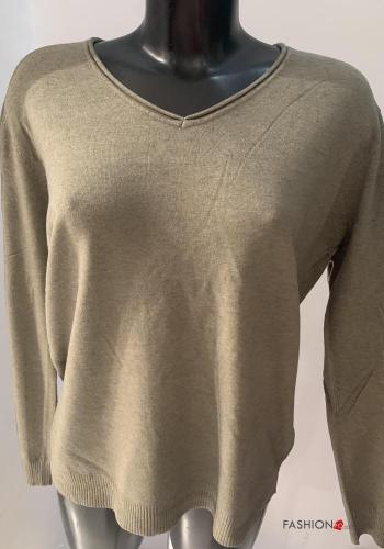  Casual Long sleeved top  Military green
