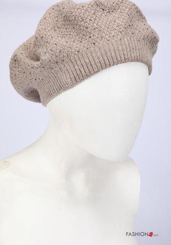  Wool Mix Hat with rhinestones