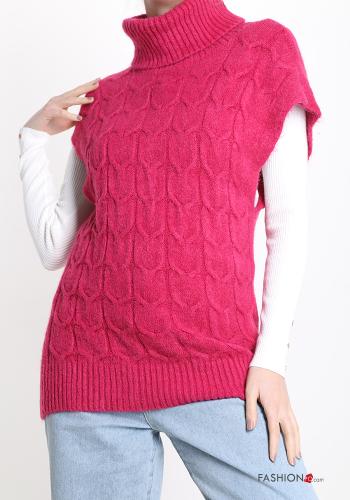  turtleneck Sweater  Fucsia